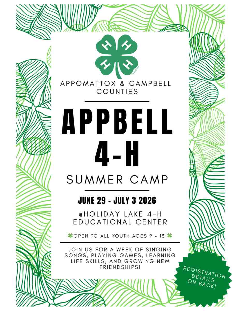 Flyer for Appbell 4H camp