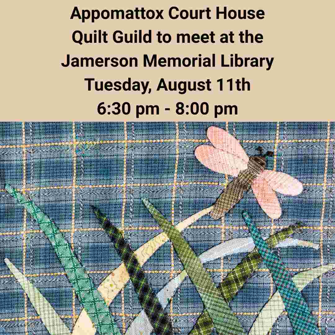 Flyer for August Quilt Guild
