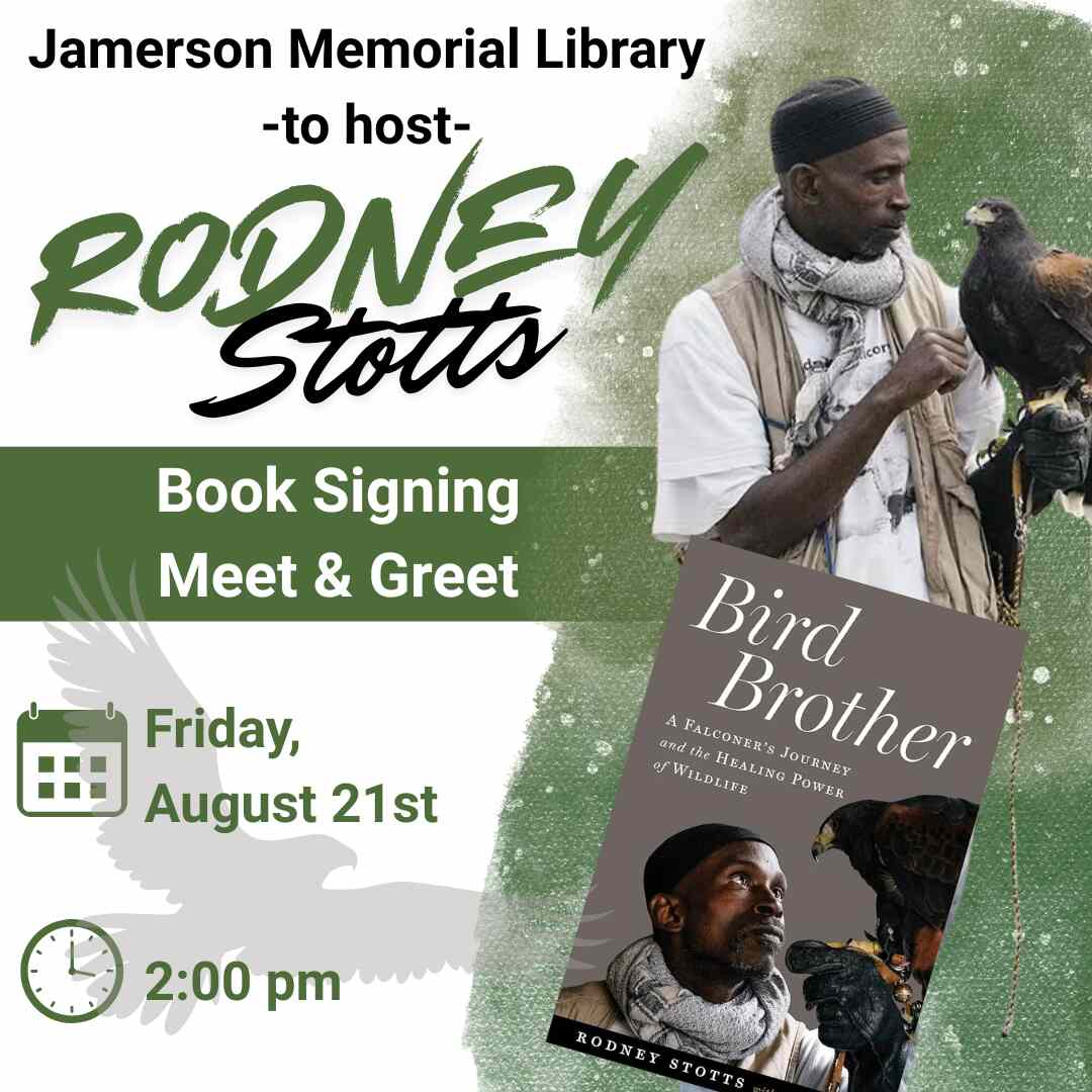 Flyer for Rodney Stotts Book Signing Aug 21