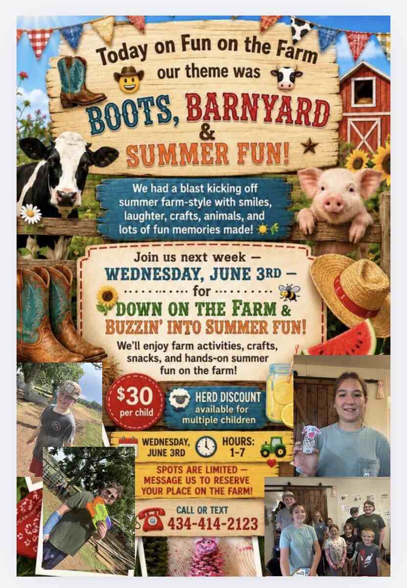 Flyer for Boots, Barnyard & Summer Fun