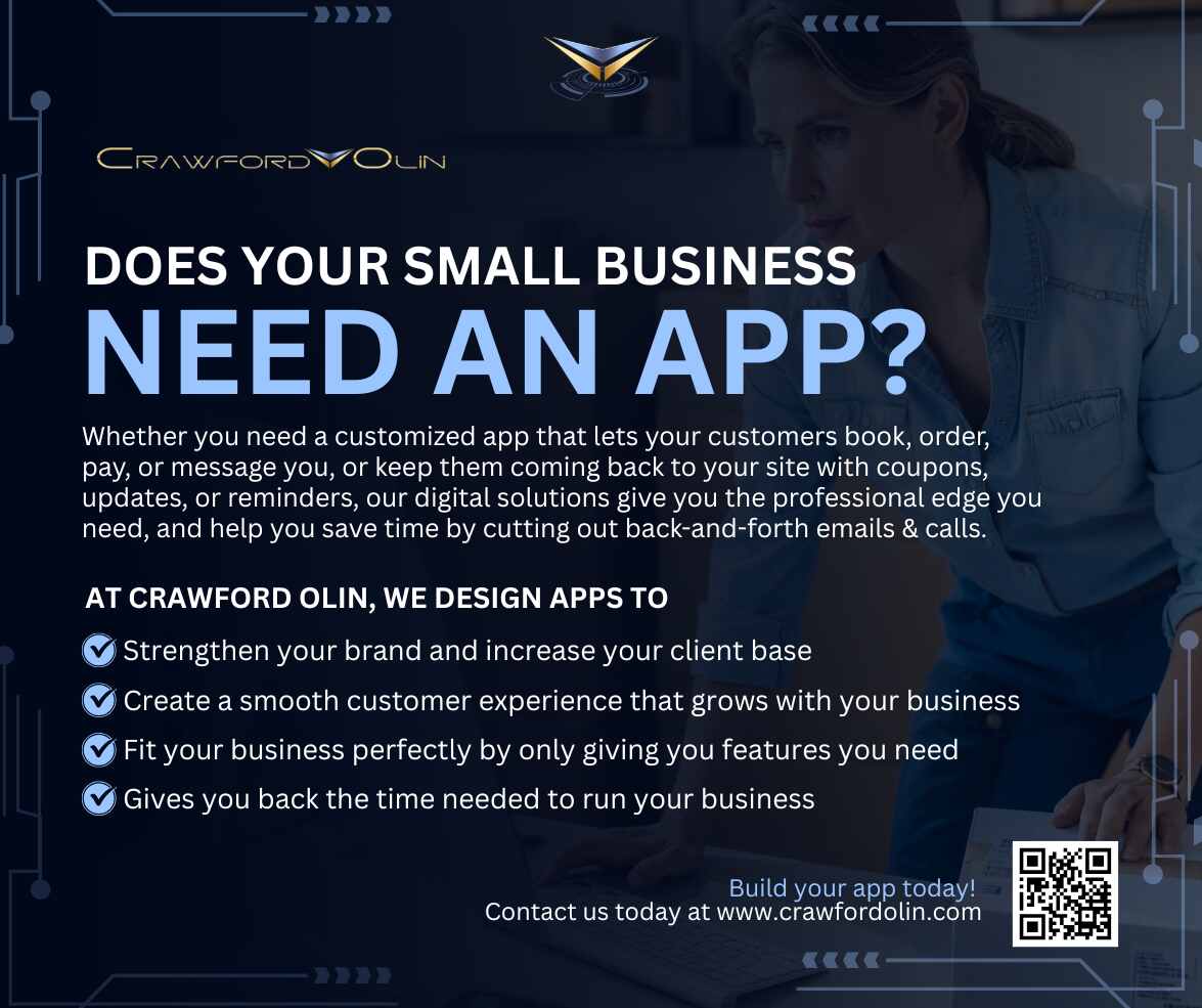 Flyer for Crawford Olin Apps