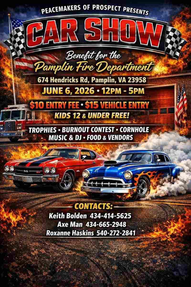 Flyer for car show