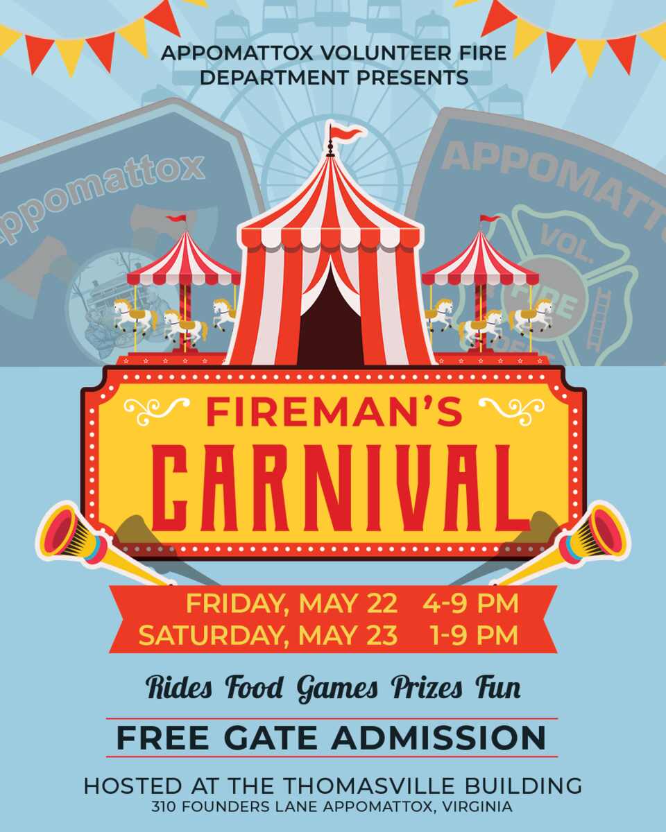 Flyer for Fireman's carnival