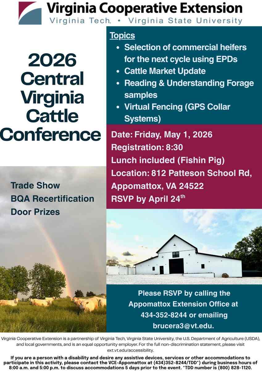 Flyer for Cattle Conference