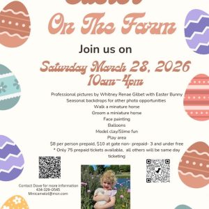 Flyer for Easter on the Farm