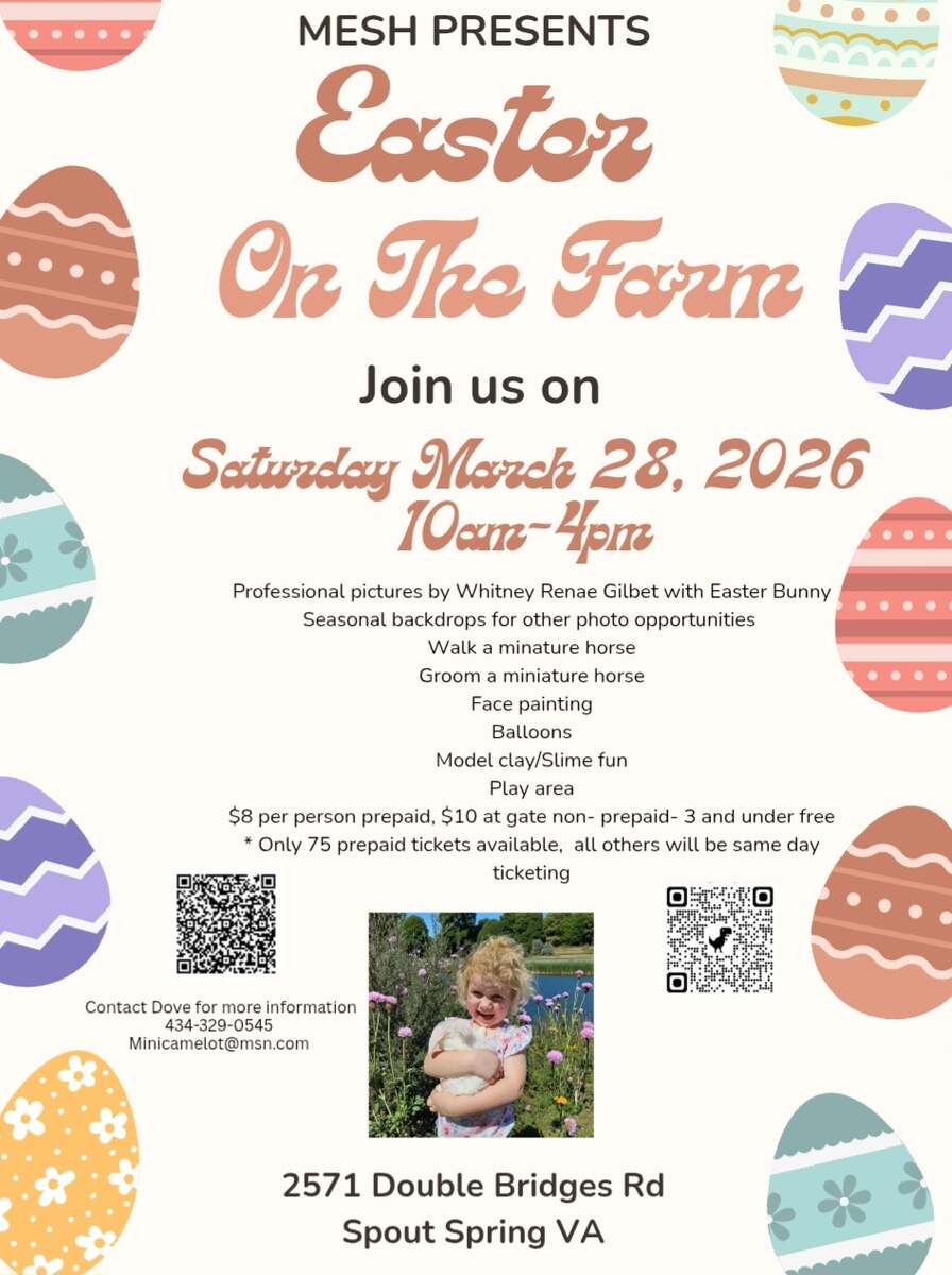 Flyer for Easter on the Farm