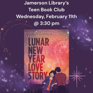 Flyer for Feb teen book club