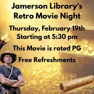 Flyer for Feb Movie Night