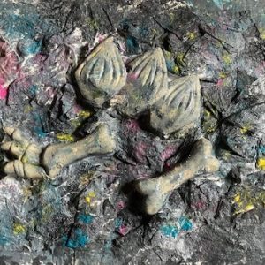 Artwork with fossils