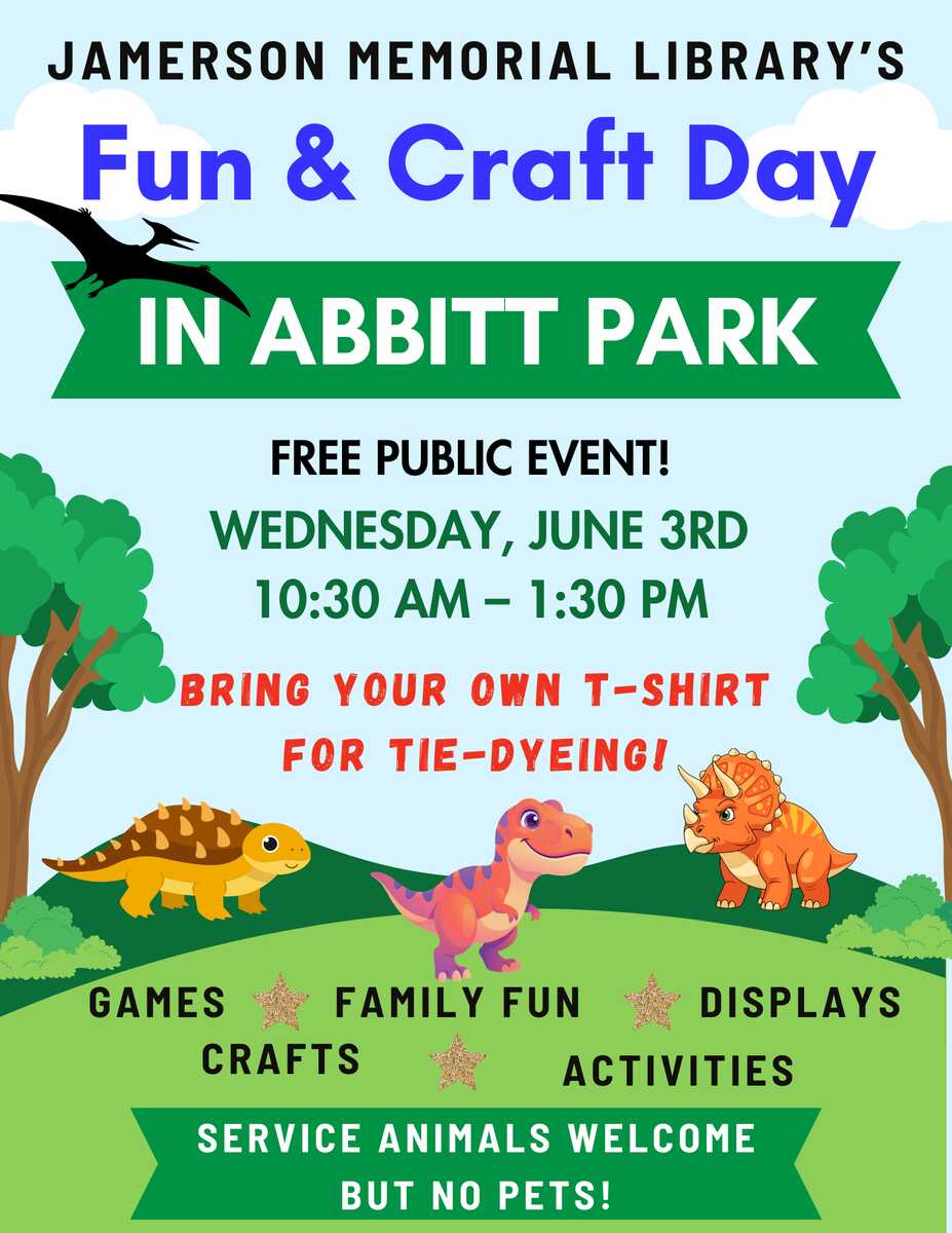 Flyer for Fun & Craft Day