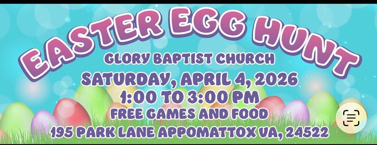 Flyer for Easter Egg hunt April 4