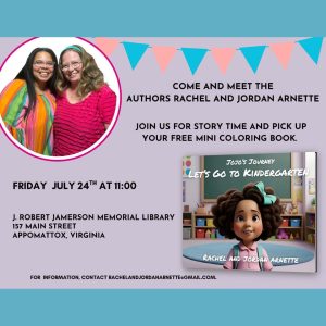 Flyer for meeting authors of book "Lets go to Kindergarten"