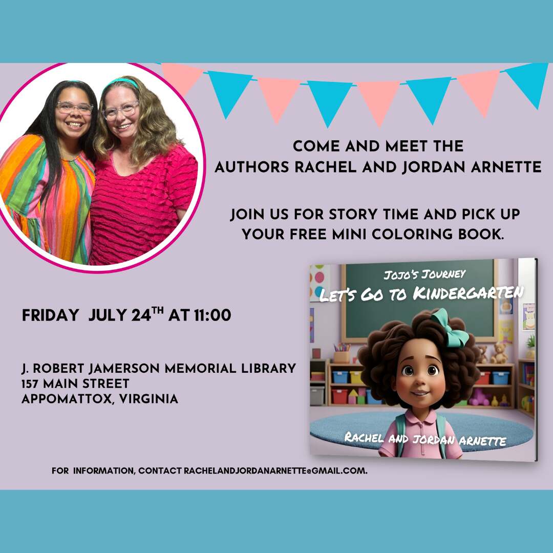 Flyer for meeting authors of book "Lets go to Kindergarten"