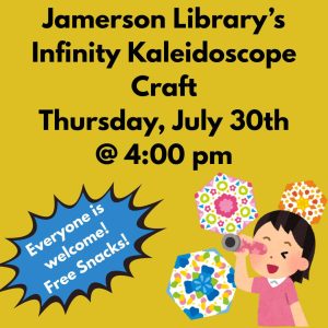 Flyer for Infinity Kaleidoscope Craft