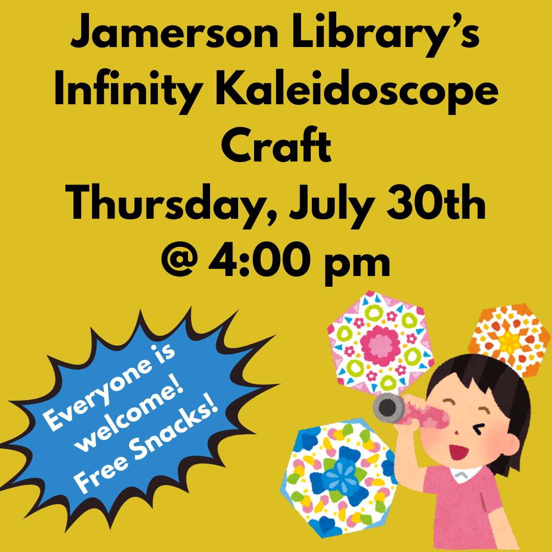 Flyer for Infinity Kaleidoscope Craft