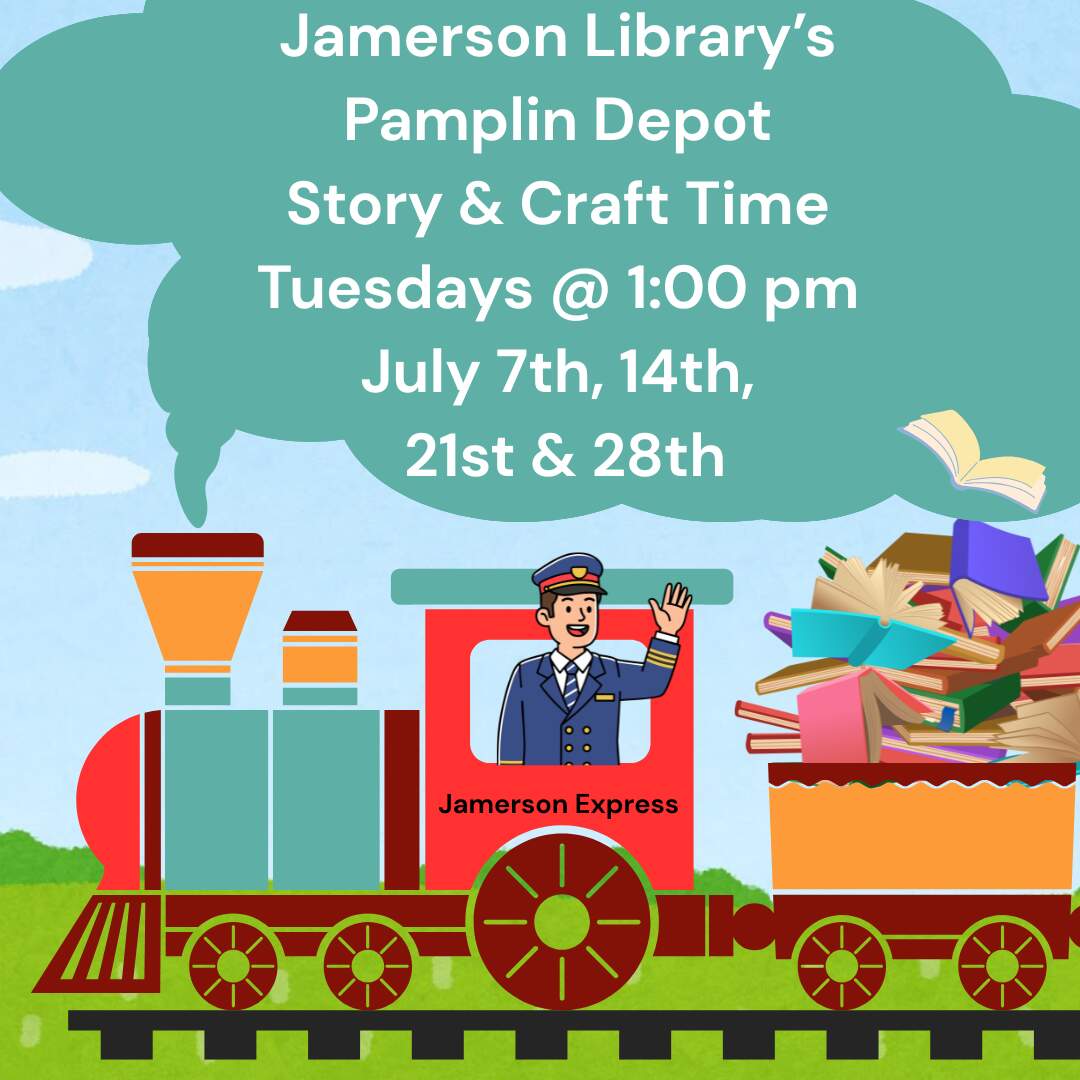 Flyer for Story and Craft Time July