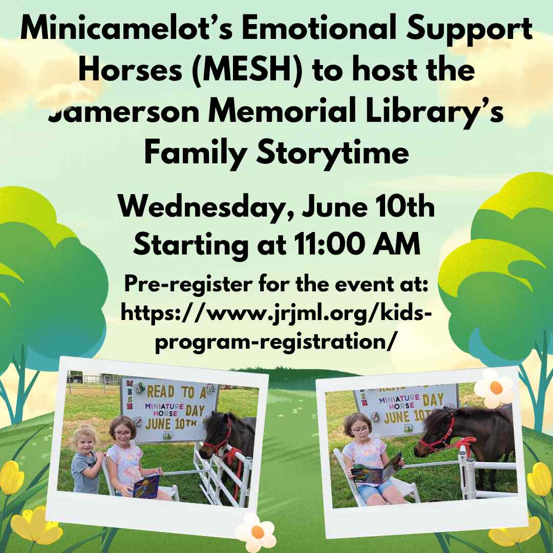Flyer for Minicamelot Storytime