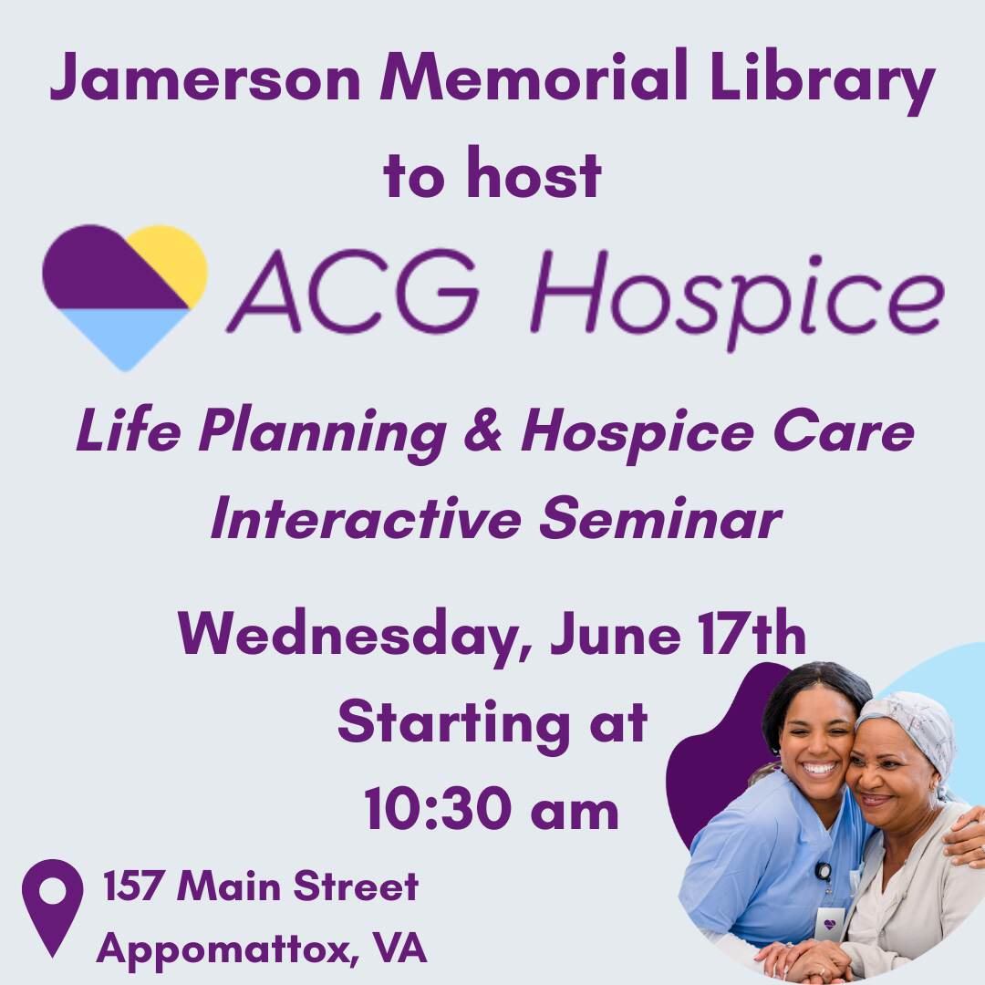 Flyer for ACG Hospice Seminar