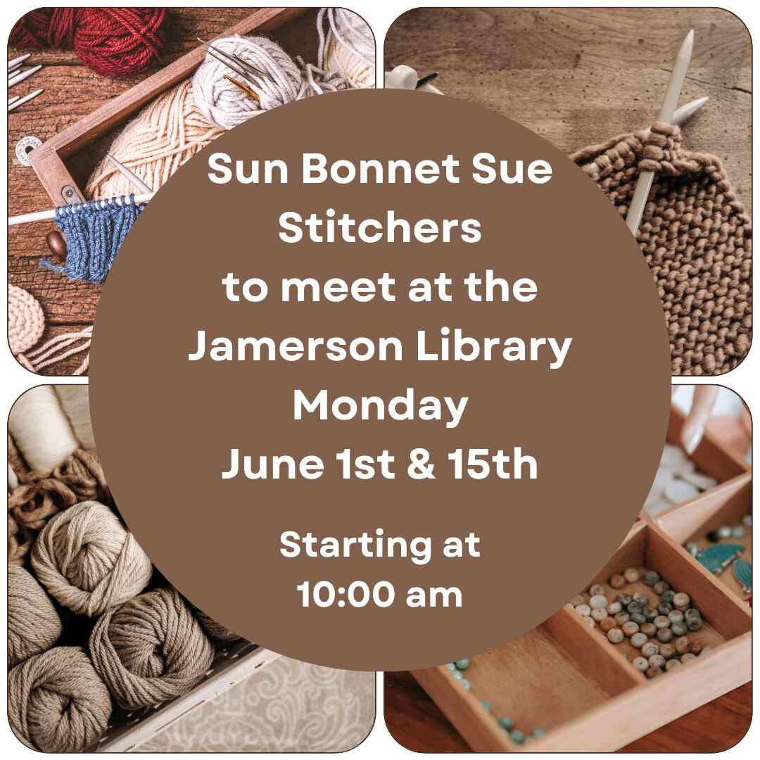 Flyer for Sun Bonnet Sue June