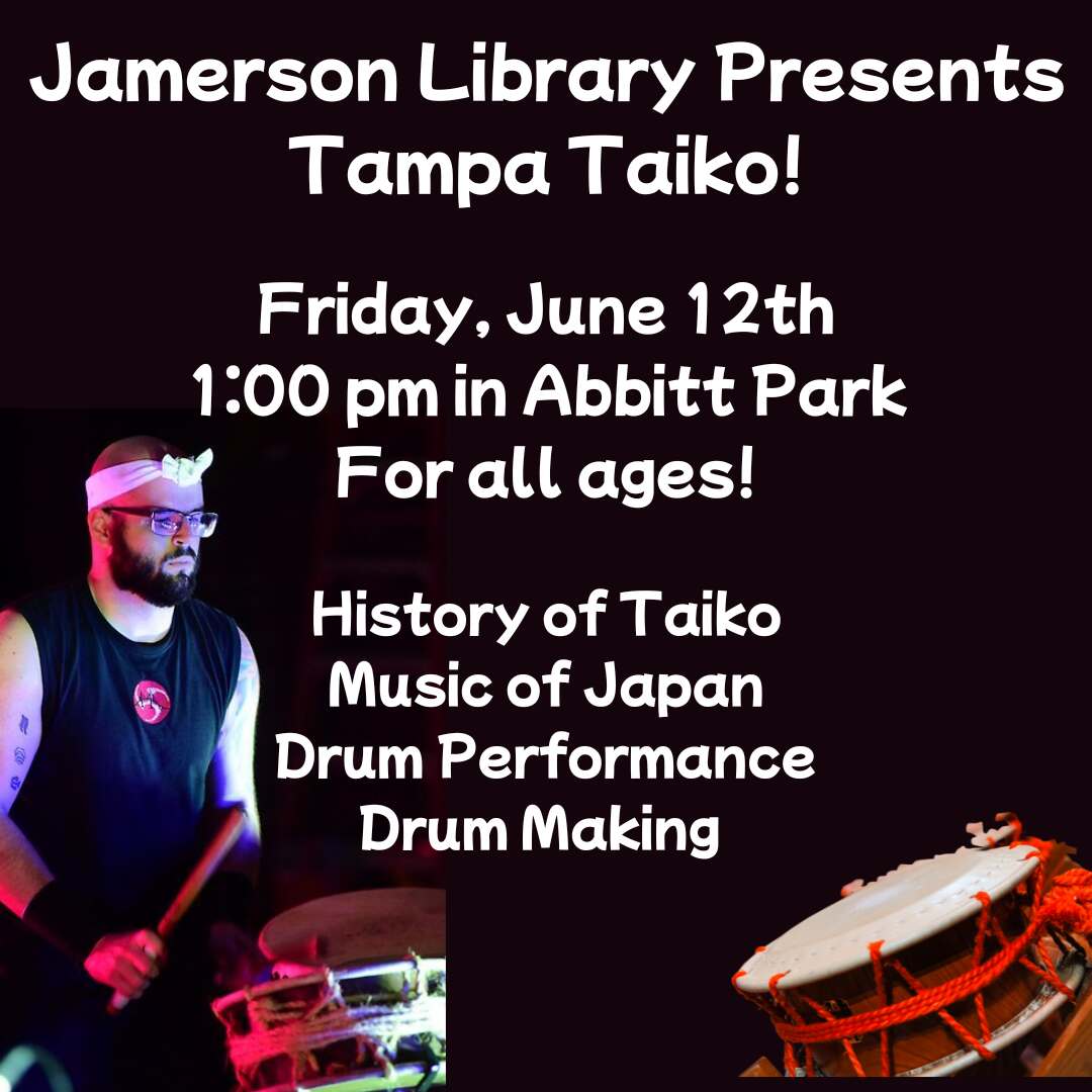Flyer for Tampa Taiko