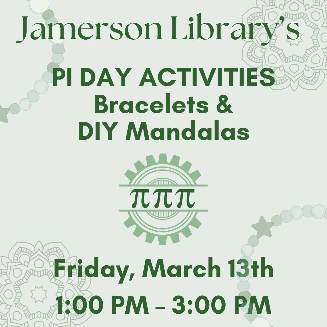 Flyer for Pi Day activities