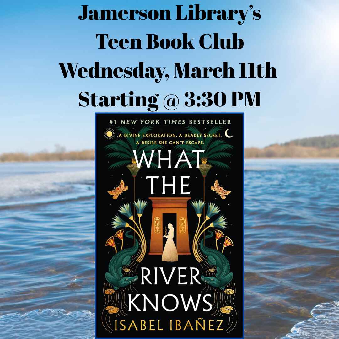 Flyer for teen book club