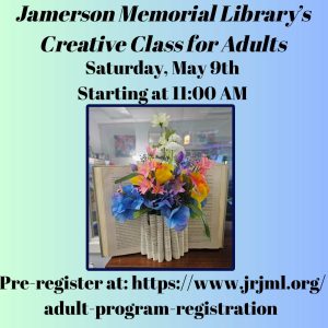 Flyer for Creative Class for Adults