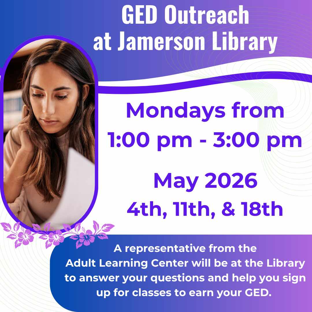 Flyer for May GED