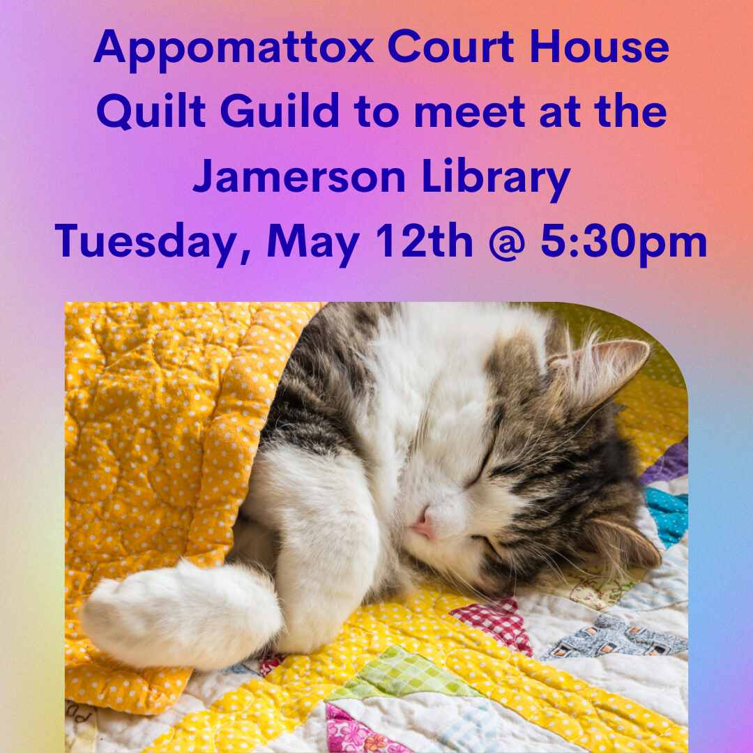 Flyer for Quilt Guild May