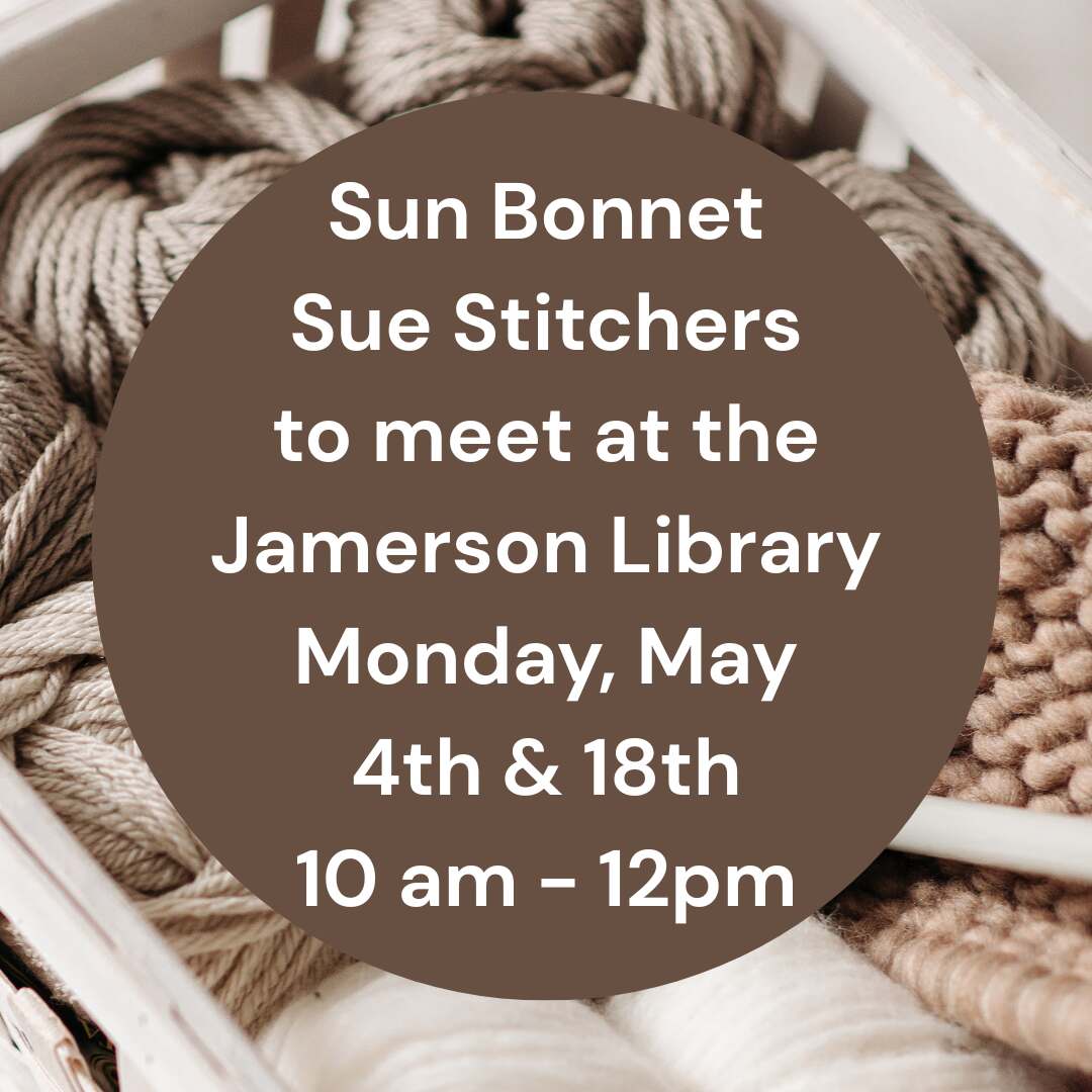 Flyer for Sun Bonnet Sue Stitchers