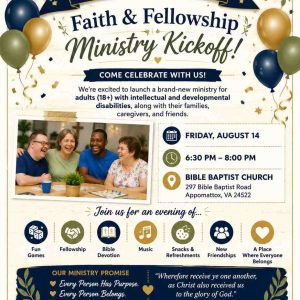 Flyer for Ministry Kickoff