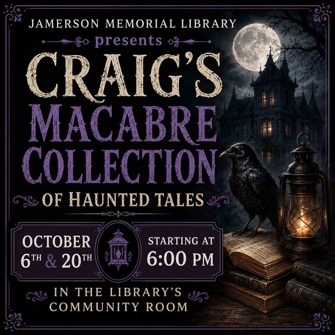 Flyer for Oct 6 Craig's Macabre Collection