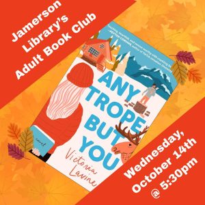 Flyer for book club Oct 14