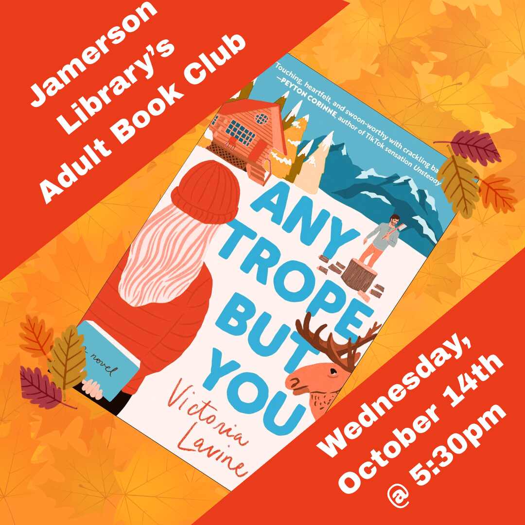 Flyer for book club Oct 14