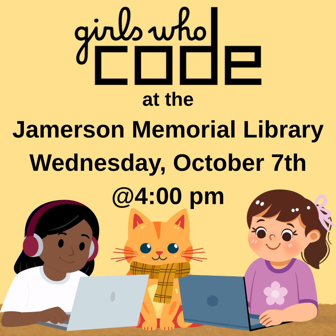 Flyer for Oct 7 Girls who Code