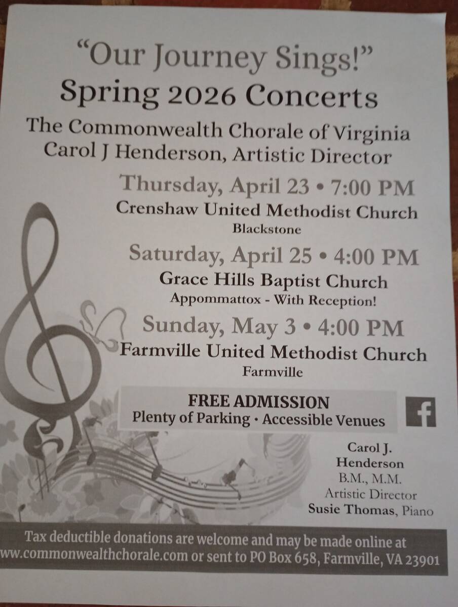 Flyer for "Our Journey Sings"
