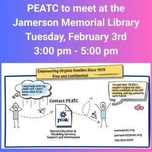 Flyer for PEATC February
