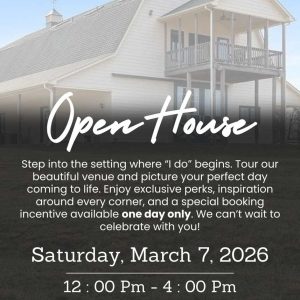 Flyer for open house at Quail Run