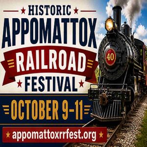 Flyer for Appomattox RR Festival Oct 9-11