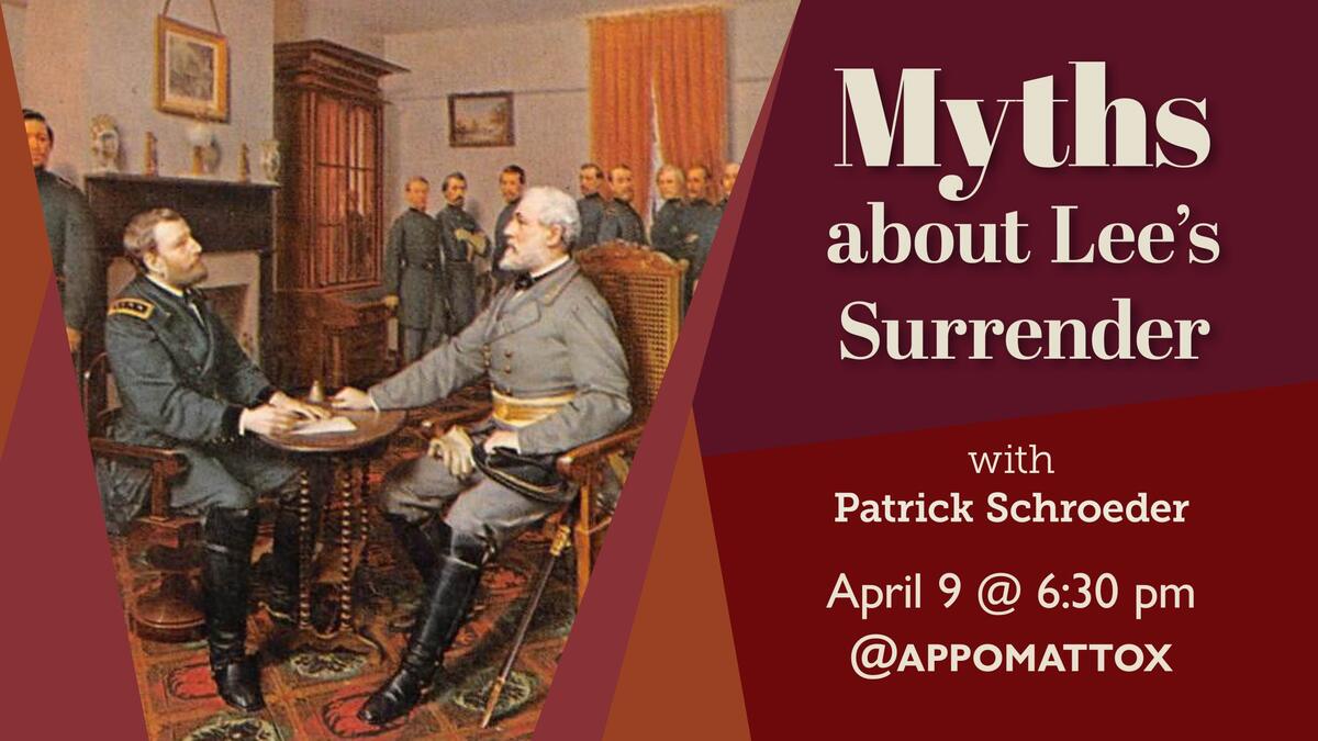 Flyer for Myths about Lee's Surrender