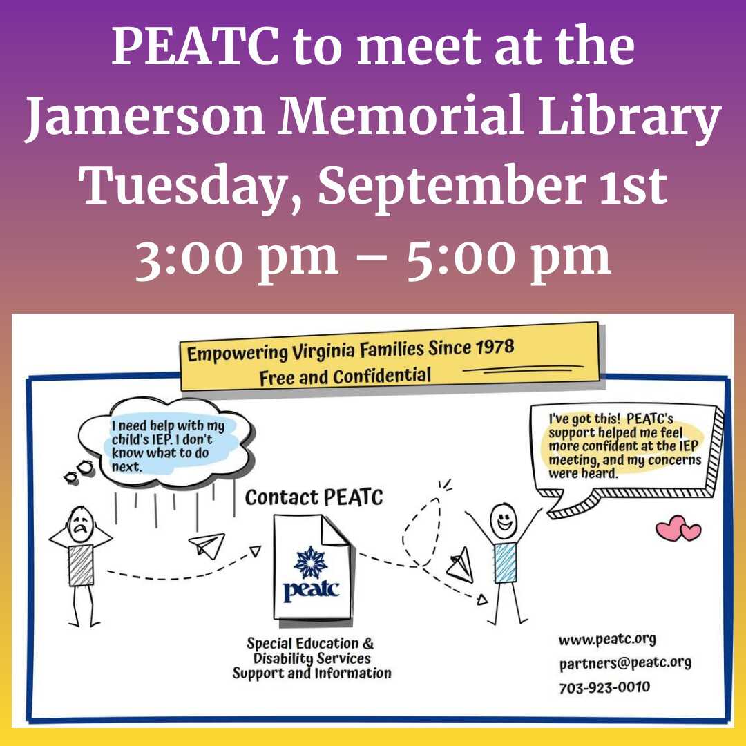 Flyer for PEATC Sep 1