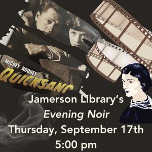 Flyer for Evening Noir Sep 17