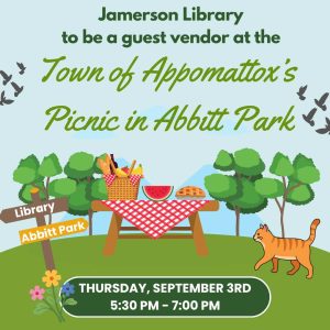 Flyer for Picnic Abbitt Park Sep 3