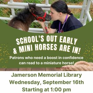 Flyer for Mini Horses Sep 16