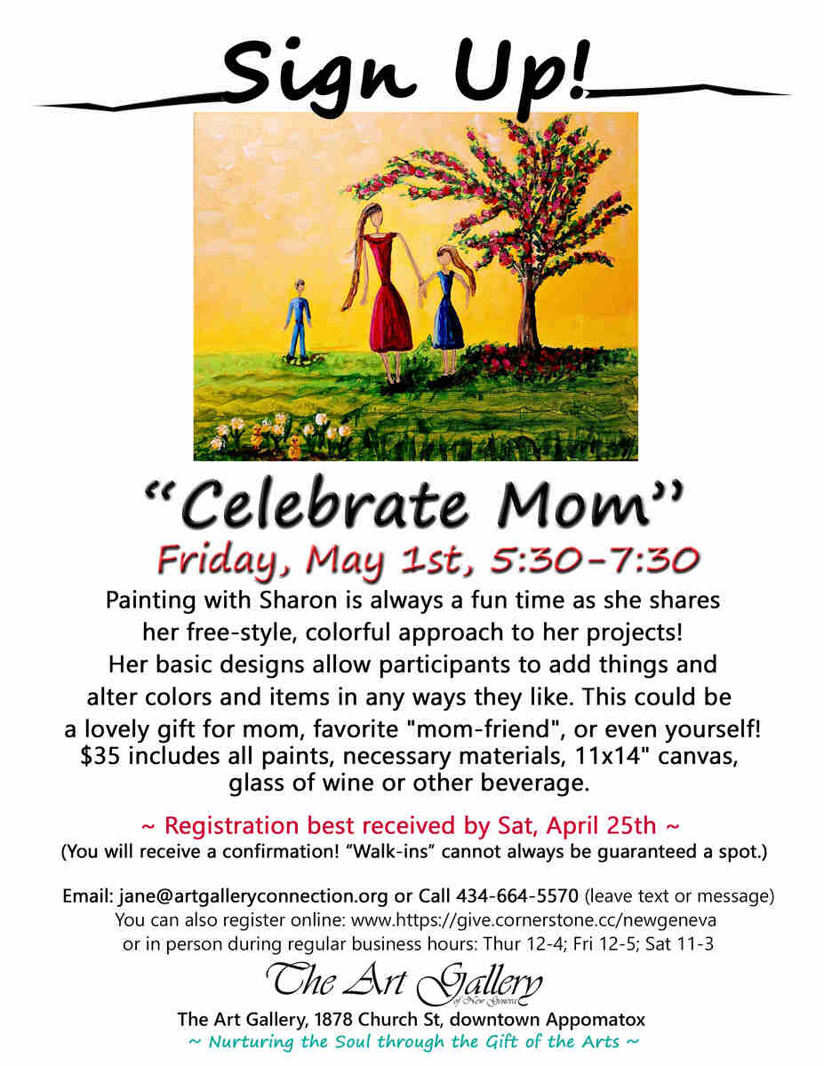 Flyer for Celebrate Mom