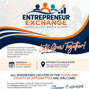 Flyer for Entrepreneur Exchange Oct 21