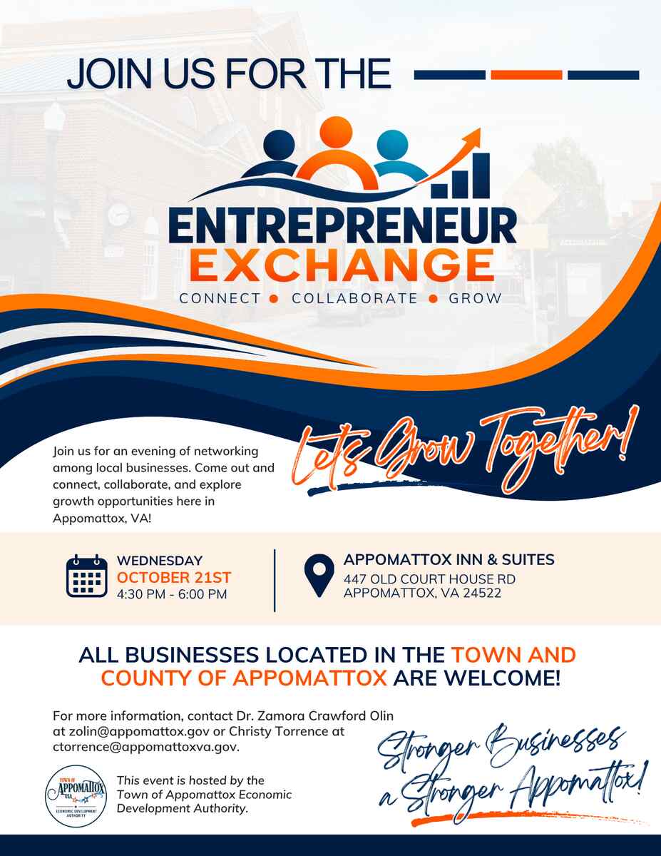 Flyer for Entrepreneur Exchange Oct 21