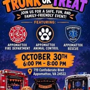 Flyer for Oct 30 Trunk or Treat