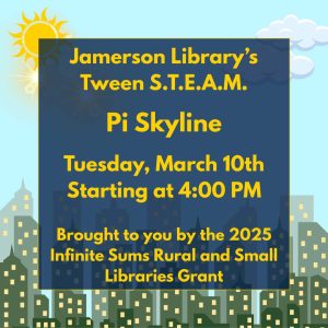 Flyer for March Tween STEAM