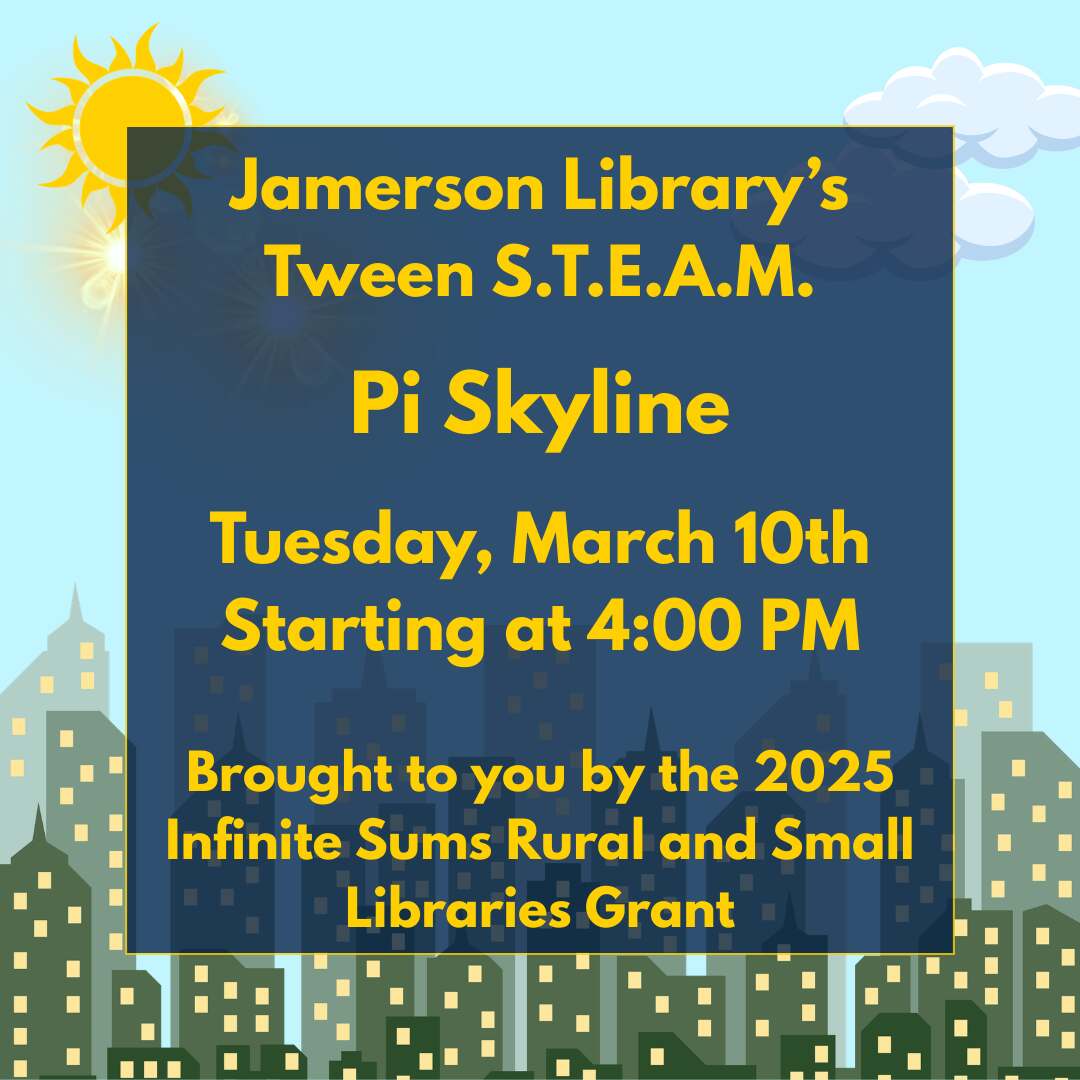 Flyer for March Tween STEAM